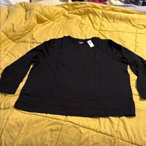 Old Navy Navy Black Long Sleeve Top